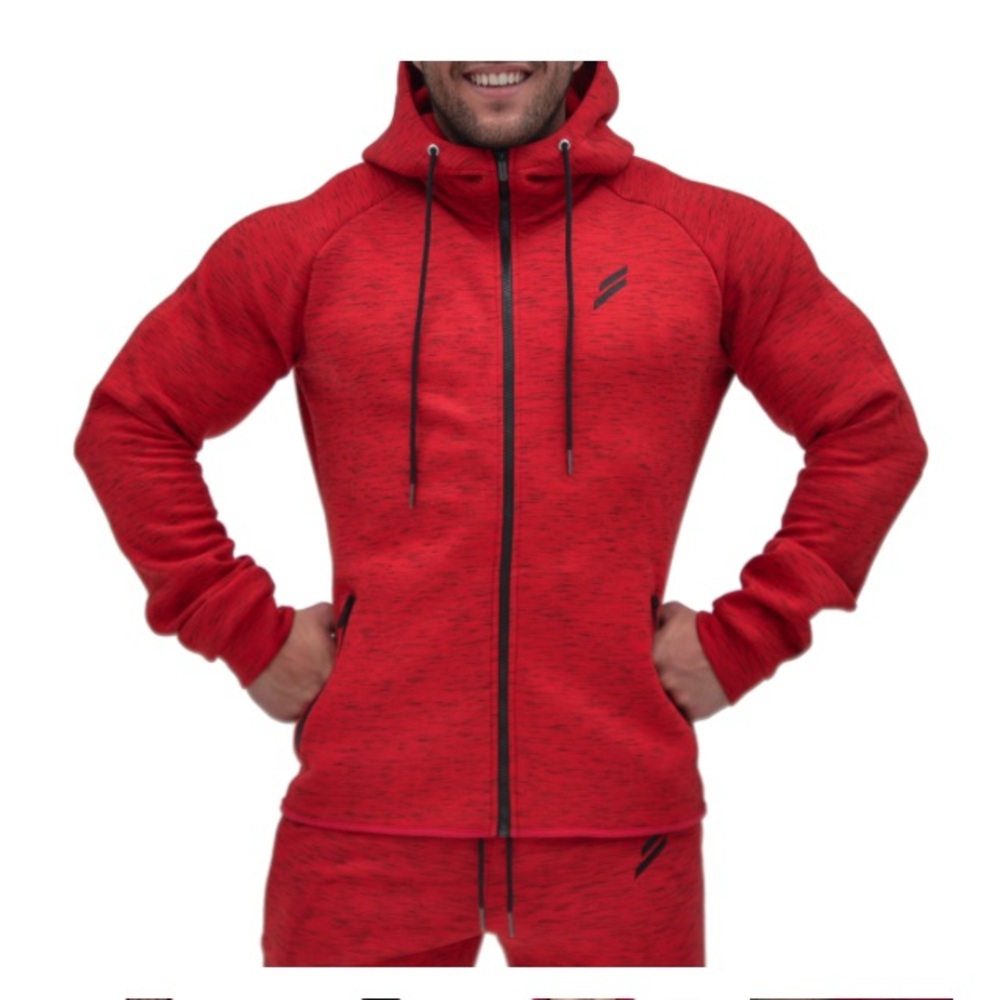 NWT DYE Thermal Haze Hoodie- Toro Red